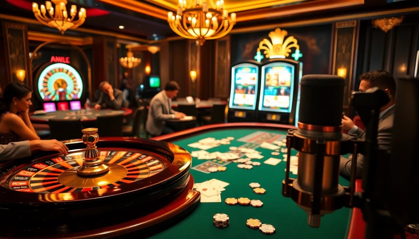 Capture thrilling casino moments with the MV 88 microphone at an exciting roulette table.