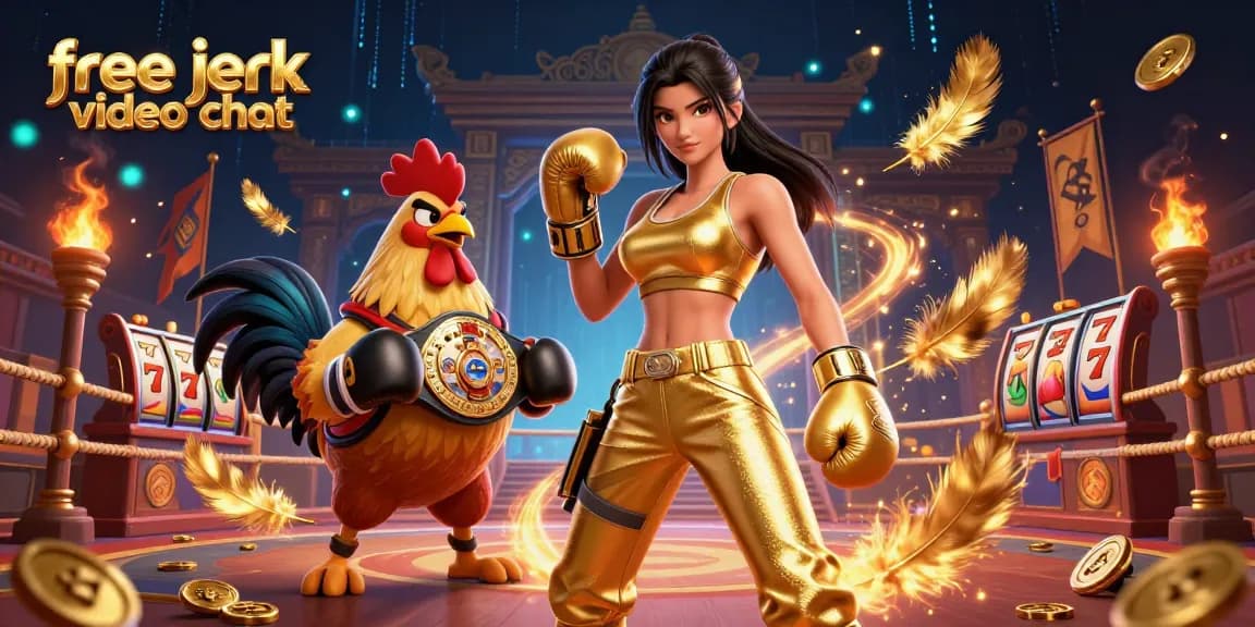 Engage in free jerk video chat with real participants amidst an interactive gambling themed arena.