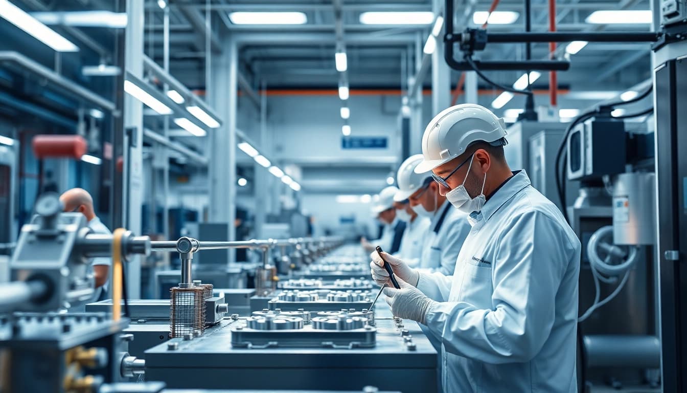 Plating on high silicone aluminium Malaysia showcased in a modern diecasting facility.
