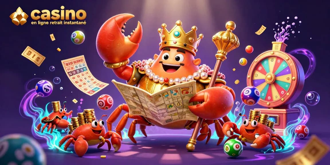Profitez d'une expérience de casino en ligne retrait instantané avec des éléments colorés et dynamiques.