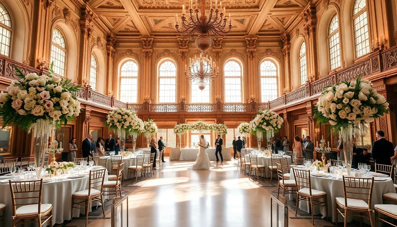Stunning Jacksonville Wedding Venue showcasing an elegant wedding setup with beautiful decorations.