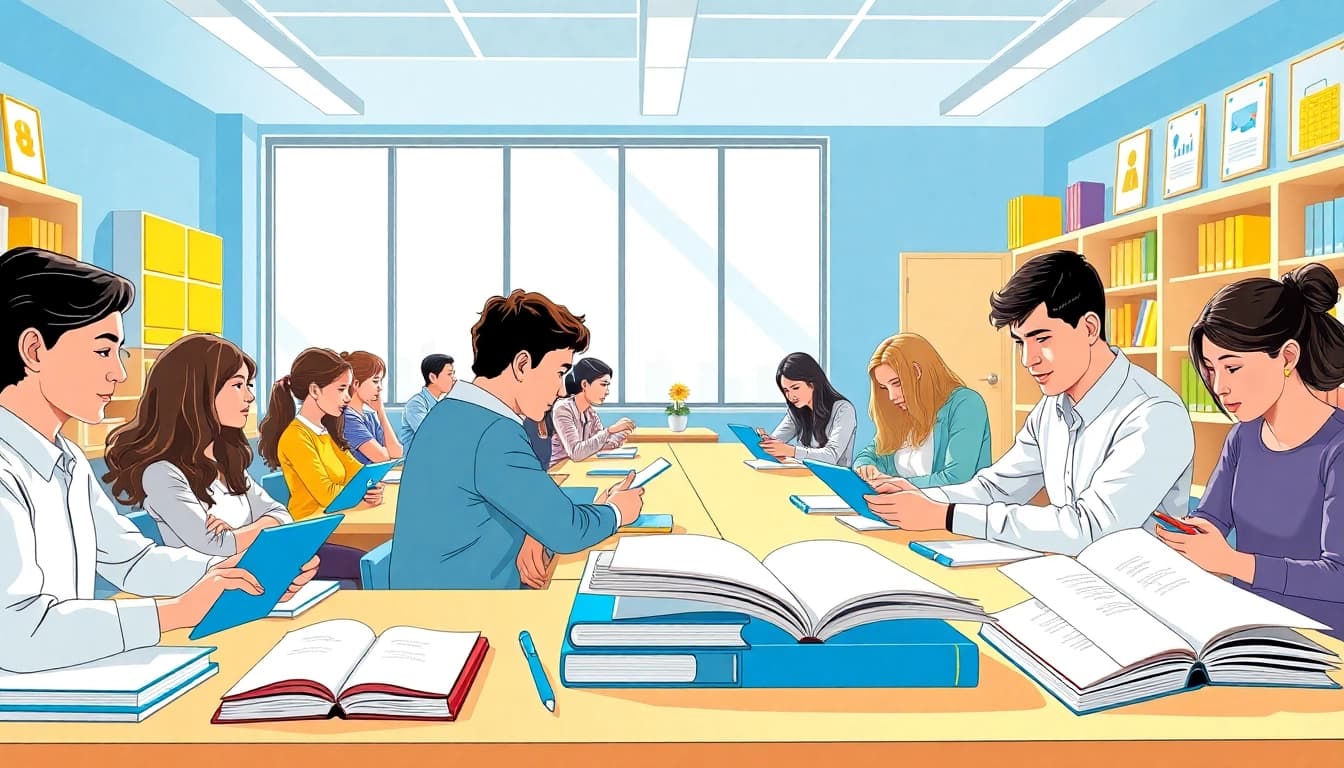 Engaging classroom scene highlighting the importance of Education through interactive learning.