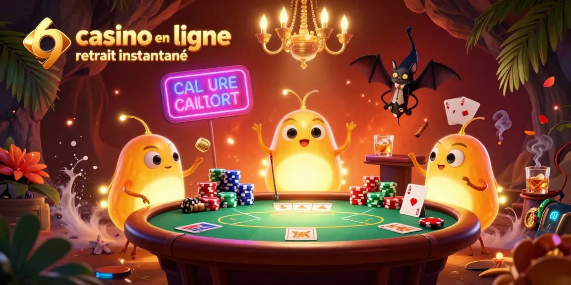 Profitez des jeux au casino en ligne retrait instantané avec notre équipe de lucioles animant l'interface ludique.