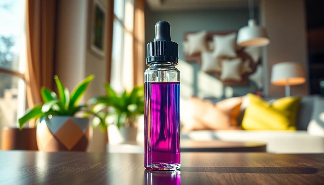 Genießen Sie den erfrischenden Geschmack des Oxva Liquid aus einer eleganten Flasche.