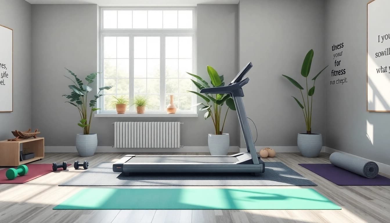 Innovative walking pad treadmill manufacturer showcased in a modern home gym environment.