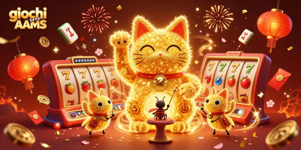 Scopri i giochi senza AAMS mentre i fuochi d'artificio illuminano la scena di un casinò.