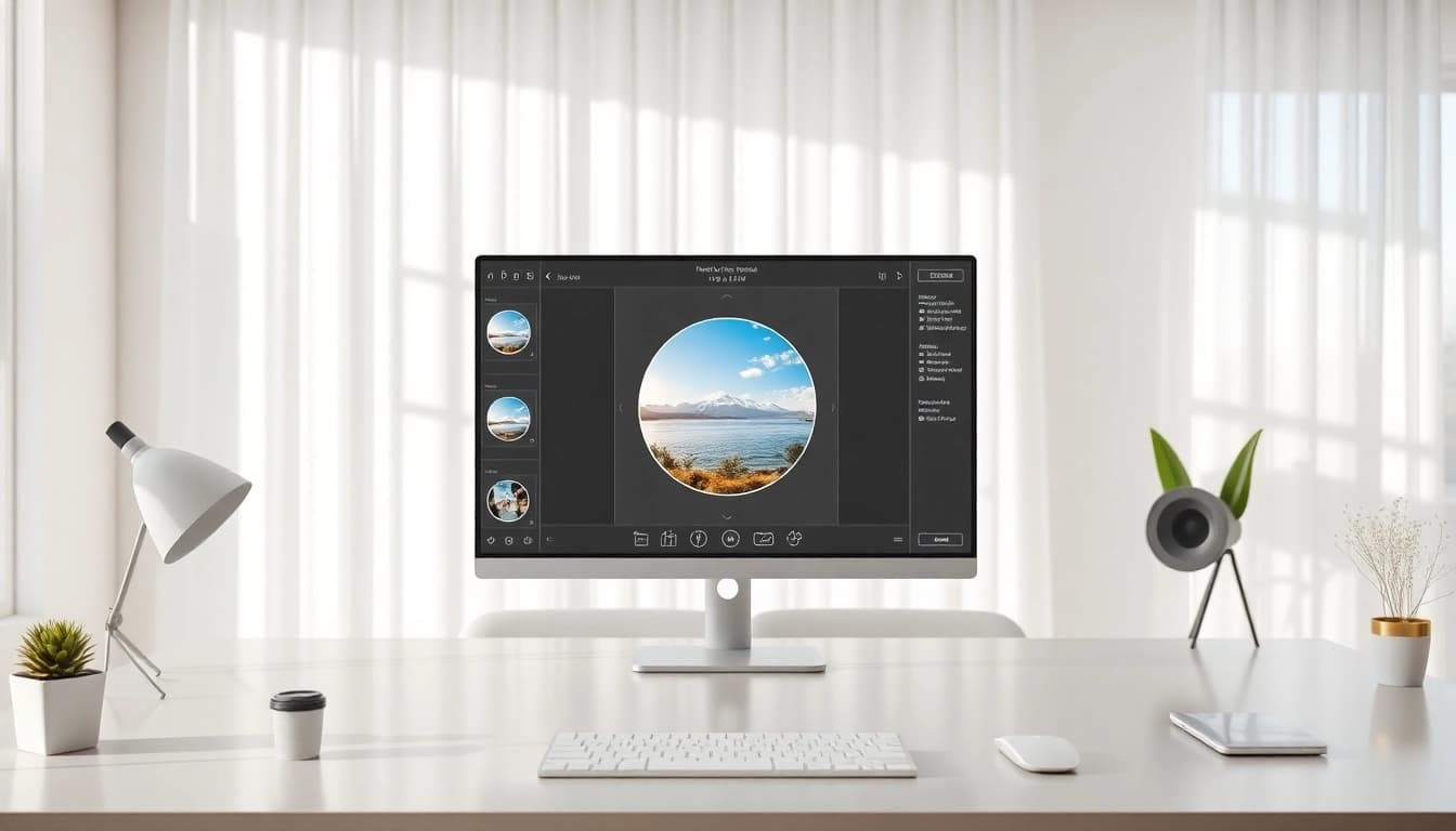 Image circle crop tool showcased on a modern interface, featuring easy-to-use cropping options and vibrant photo editing.