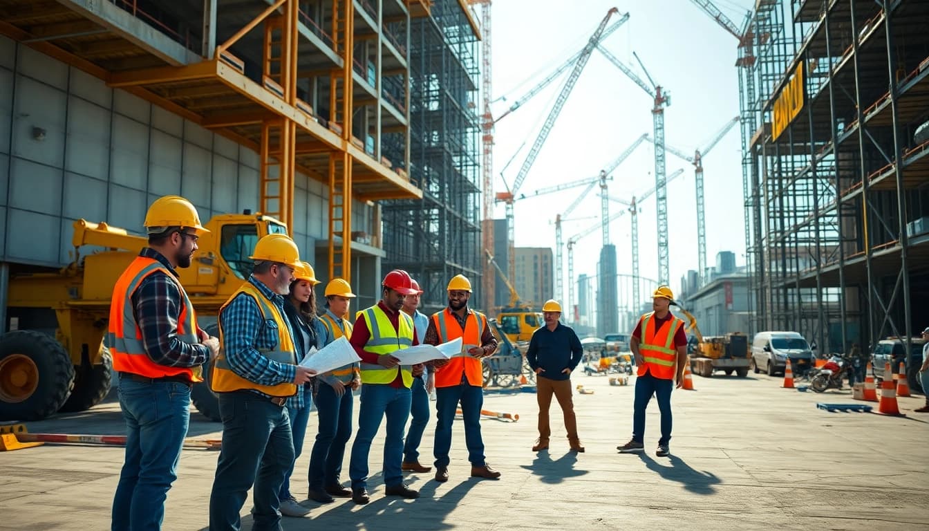 Key scene depicting New Jersey Commercial General Contractor team at work, ensuring a successful project collaboration.