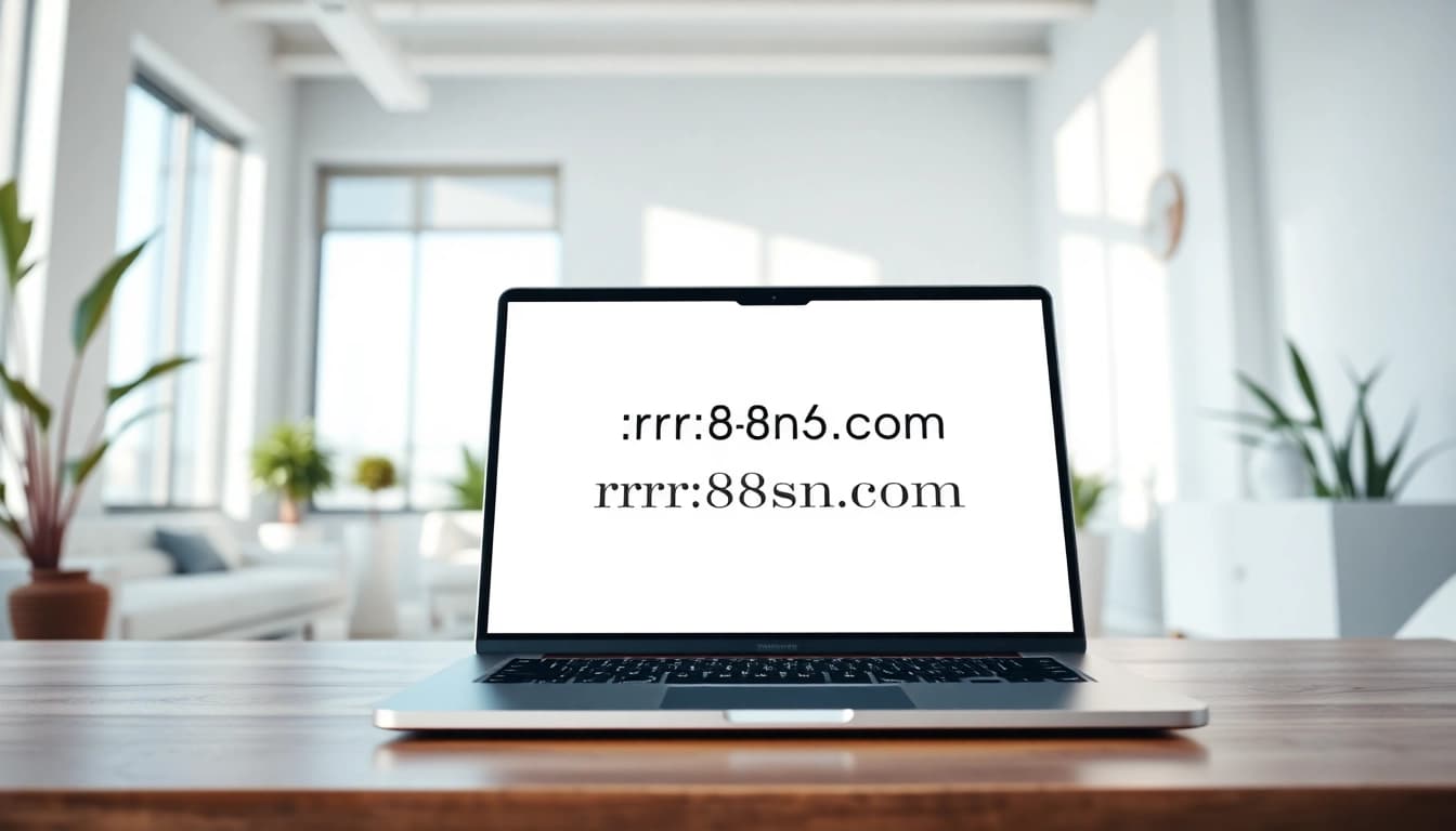 Showcase the homepage of https://rr88sn.com/ on a laptop in a modern workspace.