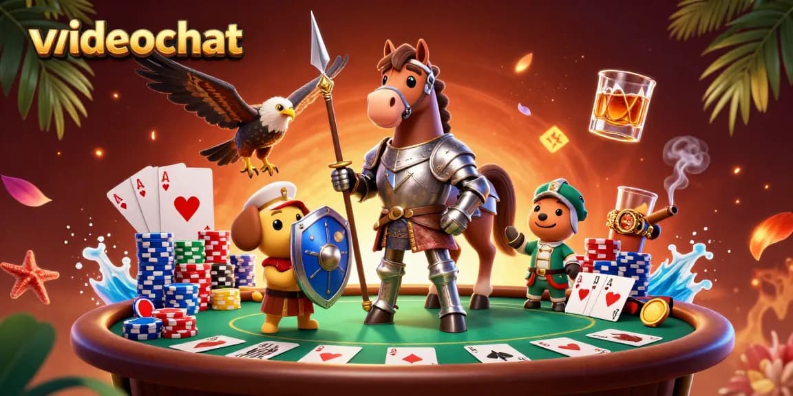 Engage in thrilling videochat sessions while exploring vibrant poker adventures with real players.