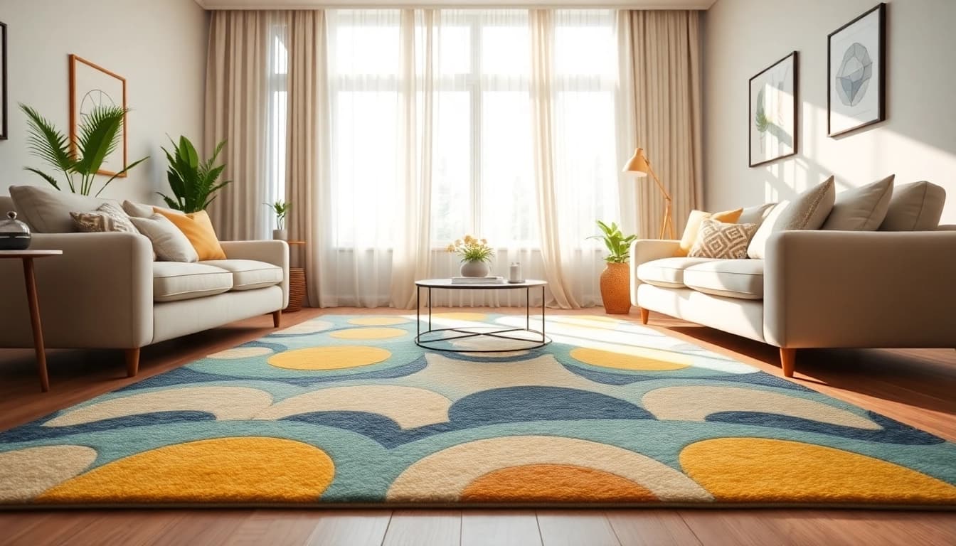 Enhance your space with vibrant washable rugs showcasing style and comfort.