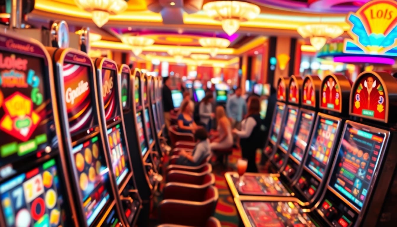 Rasakan pengalaman situs slot gacor dengan mesin slot yang menarik dan warna cerah di kasino.
