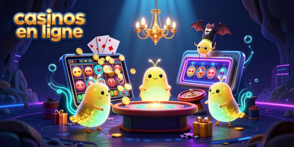 Gagnez aux casinos en ligne avec des jeux interactifs illuminés par des vers luisants colorés.