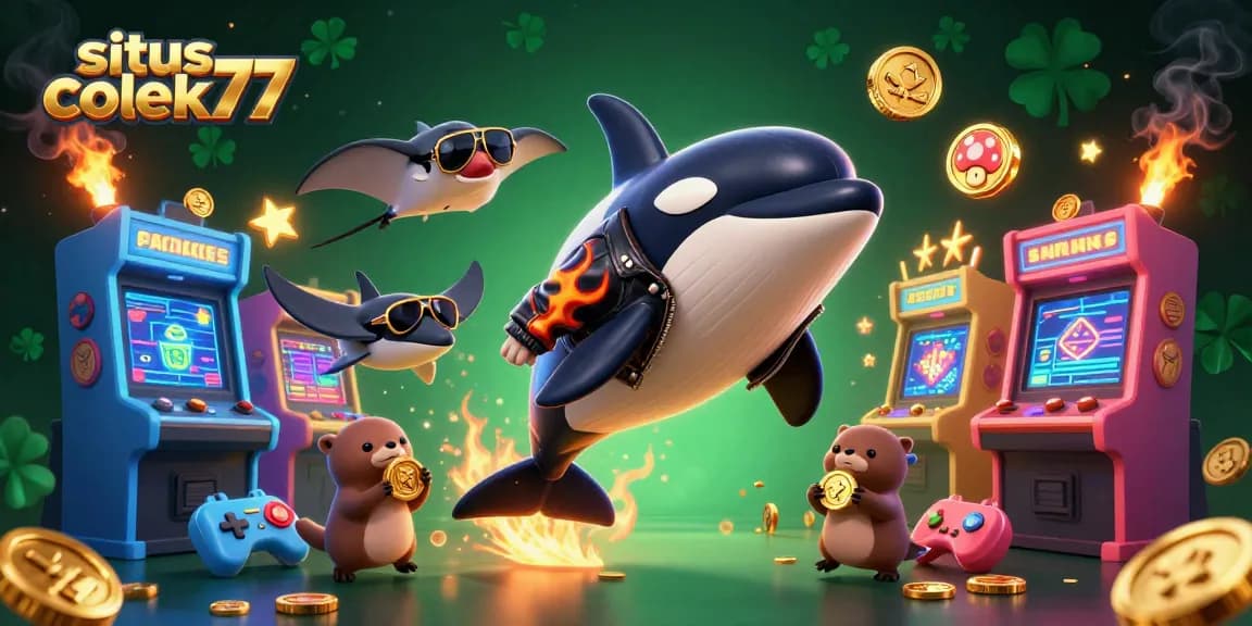 Play exciting games at situs colek77 while enjoying vibrant 3D visuals of winning sea creatures.