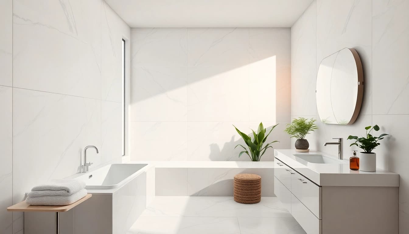 Bathroom remodeling specialist showcasing a refined design in a contemporary bathroom.