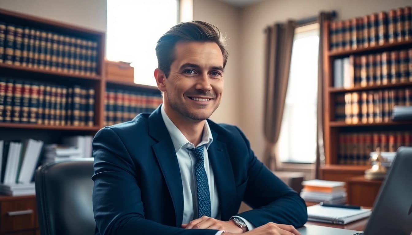 San Antonio accident lawyer consulting clients in a professional office environment.