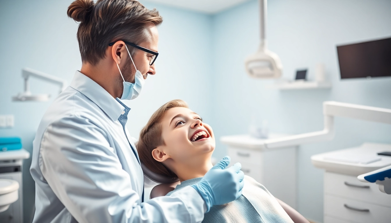 Assessing Orthognathic surgery Hawthorn patient's jaw alignment in a modern dental clinic.