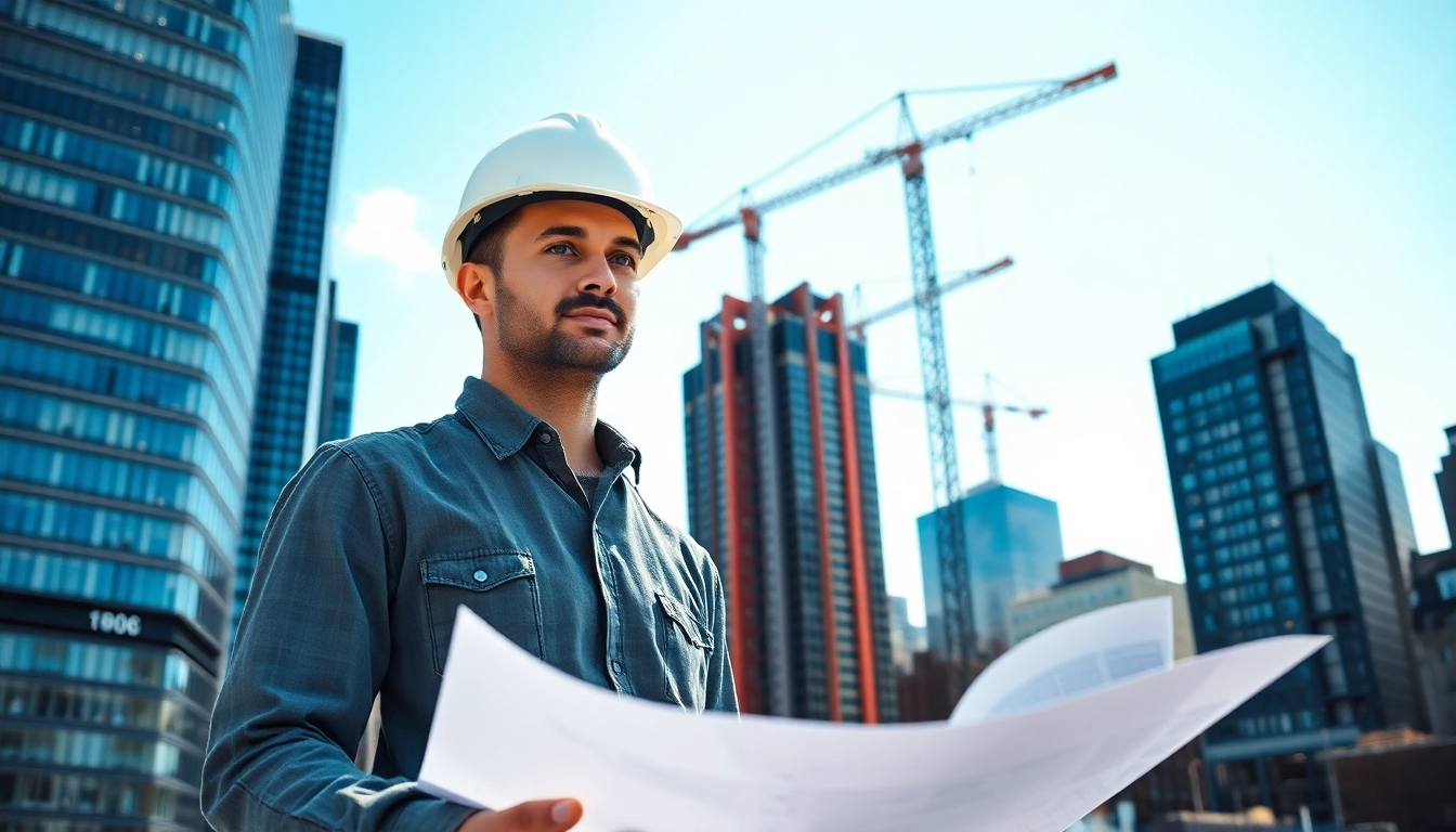 Manhattan Commercial General Contractor leading a vibrant construction project in the city skyline.