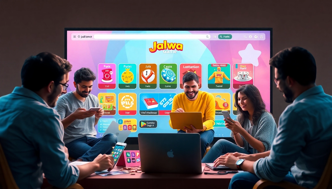 Engaging gameplay on the Jalwa Game platform showcasing various categories and cross-device accessibility.