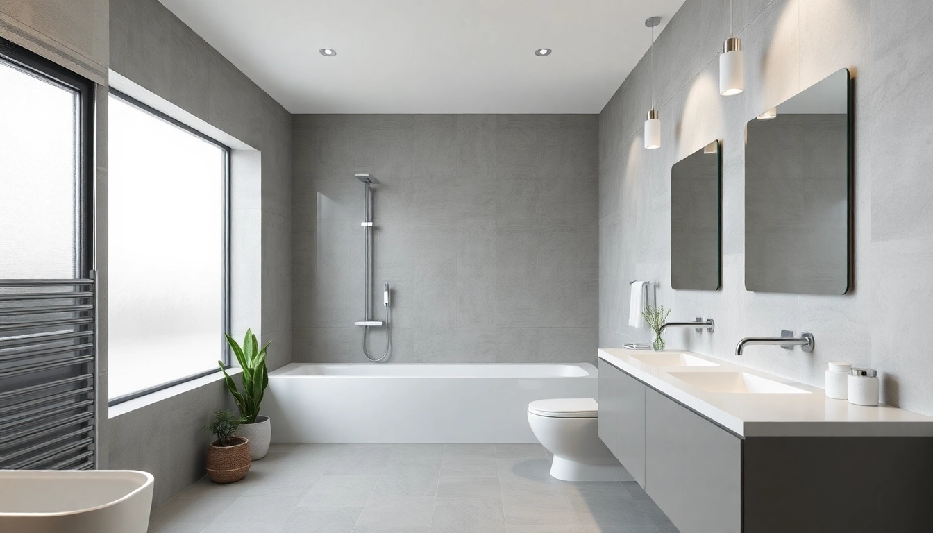 Gestaltung eines modernen Badezimmers mit Sonni Sanitär GmbH Armaturen und stilvollem Design.