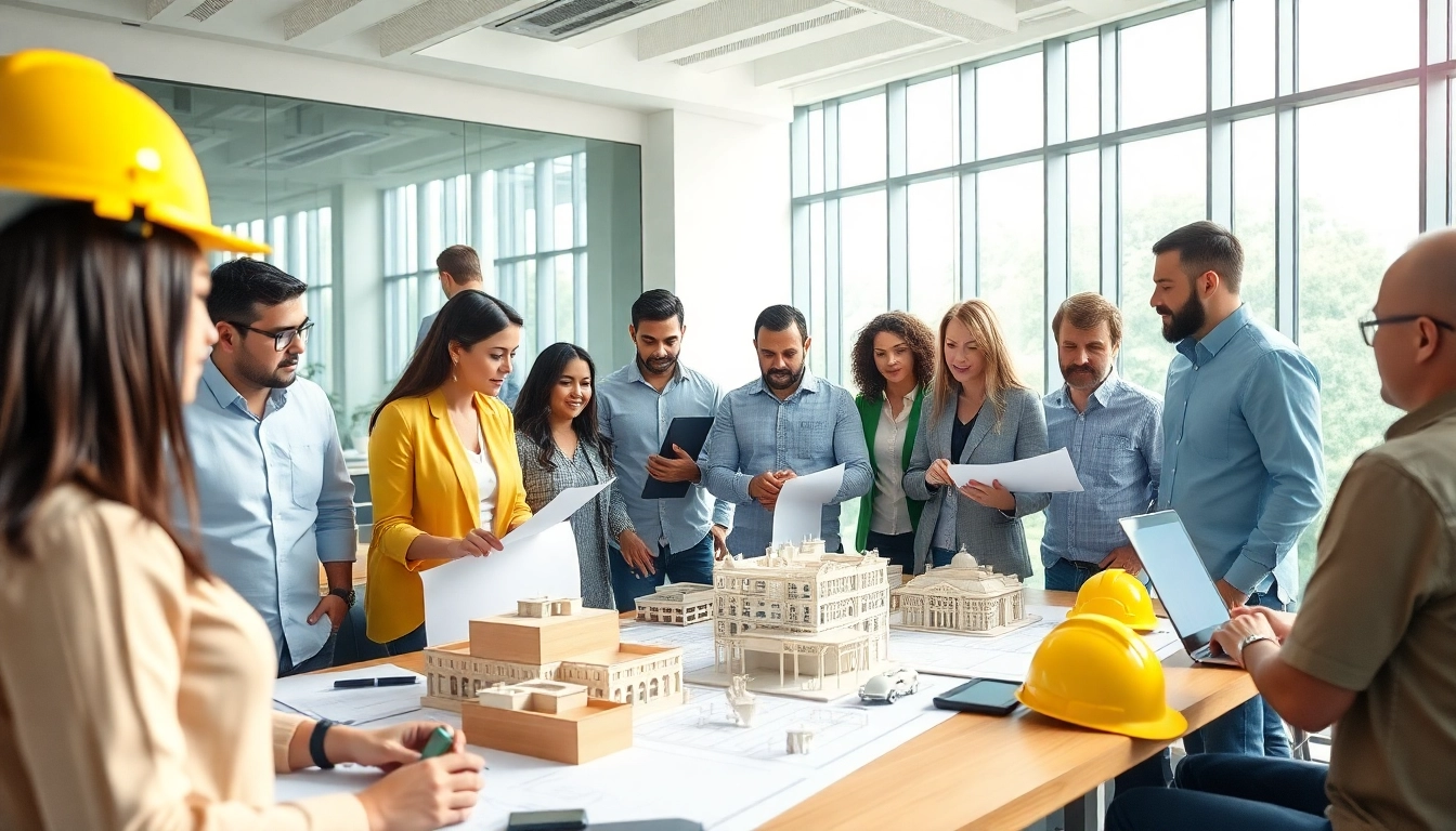 Engage with various professionals at a construction membership association event, discussing building plans.