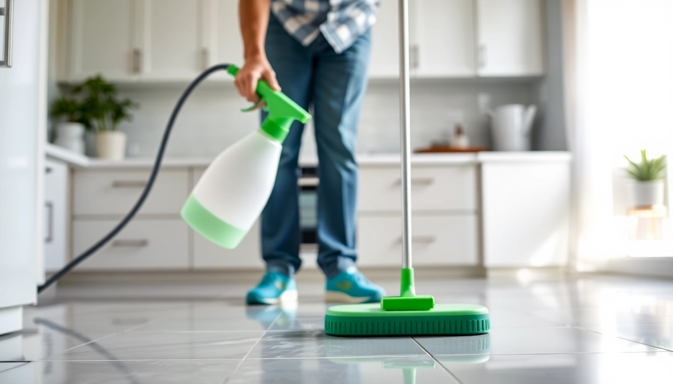 Tile cleaners near me providing a spotless finish in a modern kitchen.