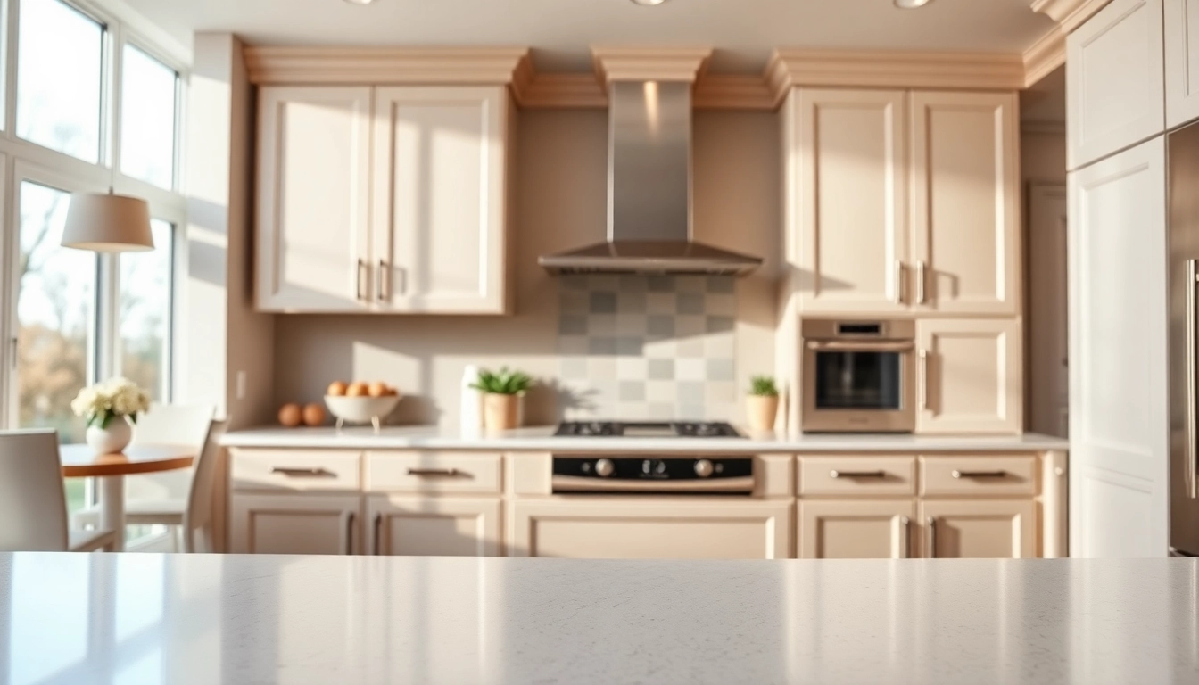 Cabinet Refacing Saint Petersburg FL represented by newly designed kitchen cabinets in an inviting atmosphere.