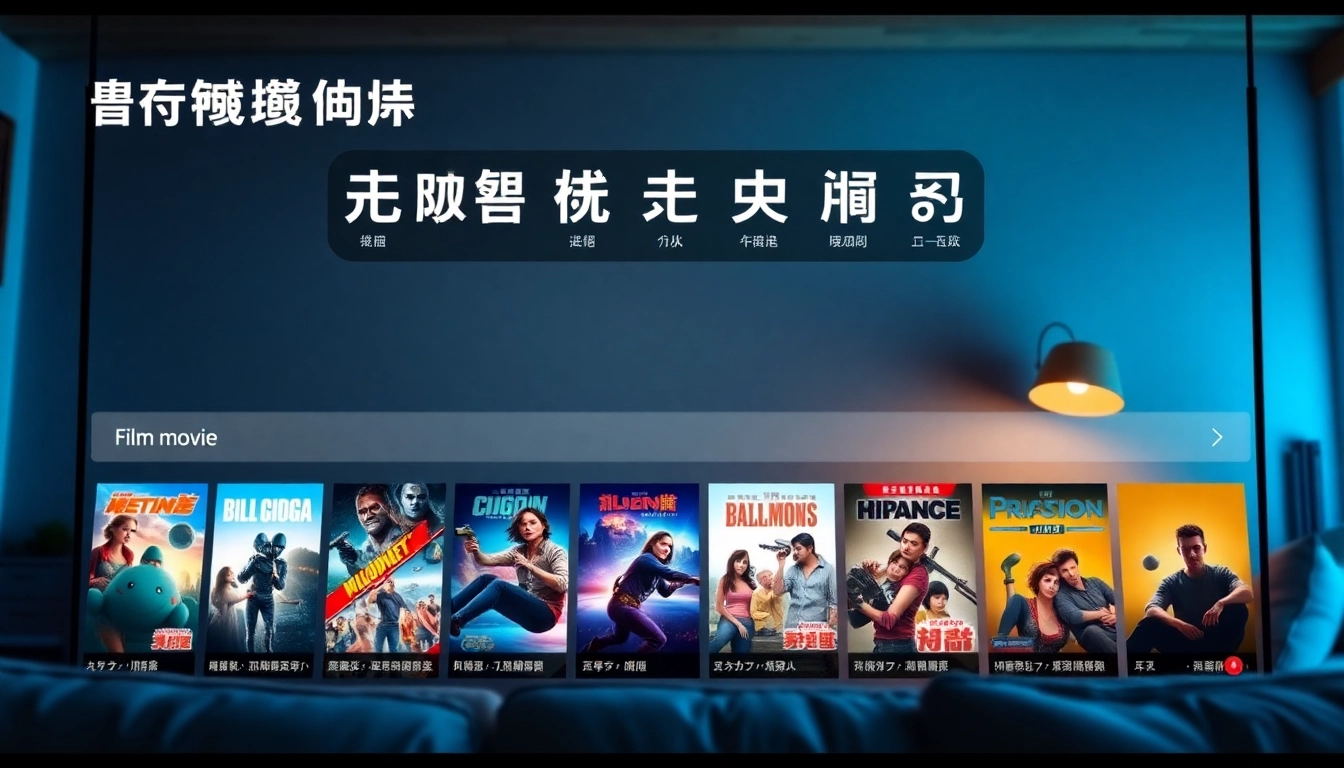 Watch หนังออนไลน์ with stylish movie posters and an inviting streaming interface.