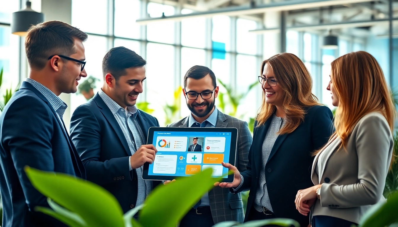 Engaged team using hubspot crm free features in a modern workspace focused on productivity.