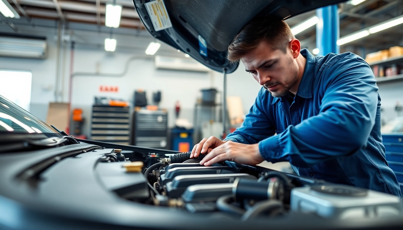 Inspecting automobile components to emphasize the importance of extended car warranty.
