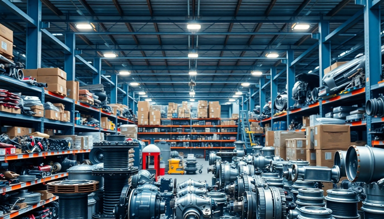 Showcase of automotive OEM parts at https://factoryoemsupply.com/ in a bright, organized warehouse environment.