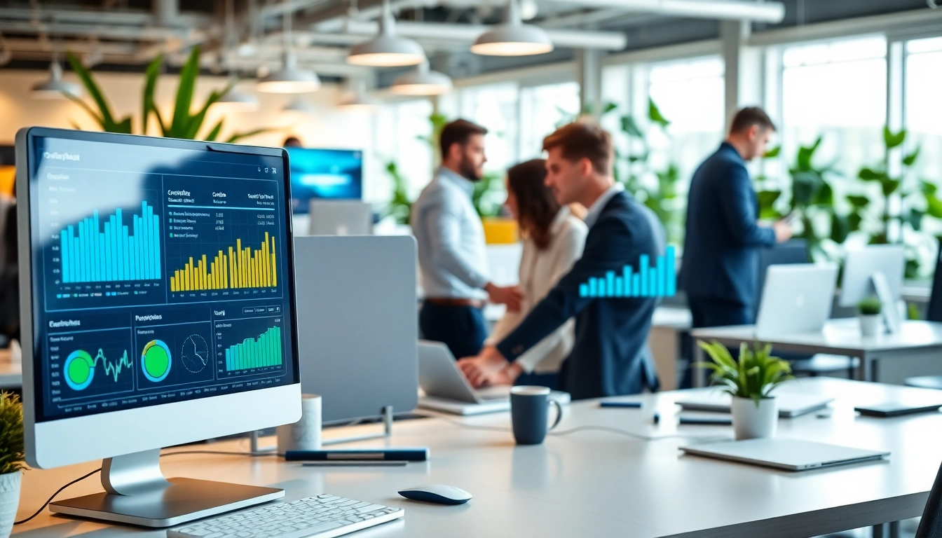 Streamline your workflow with efficient order processing software showcased in a dynamic work environment.