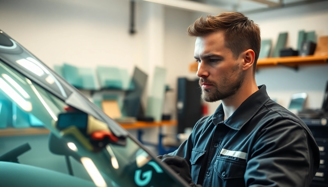 Get lifetime warranty auto glass Denver services with expert technicians in a professional garage.