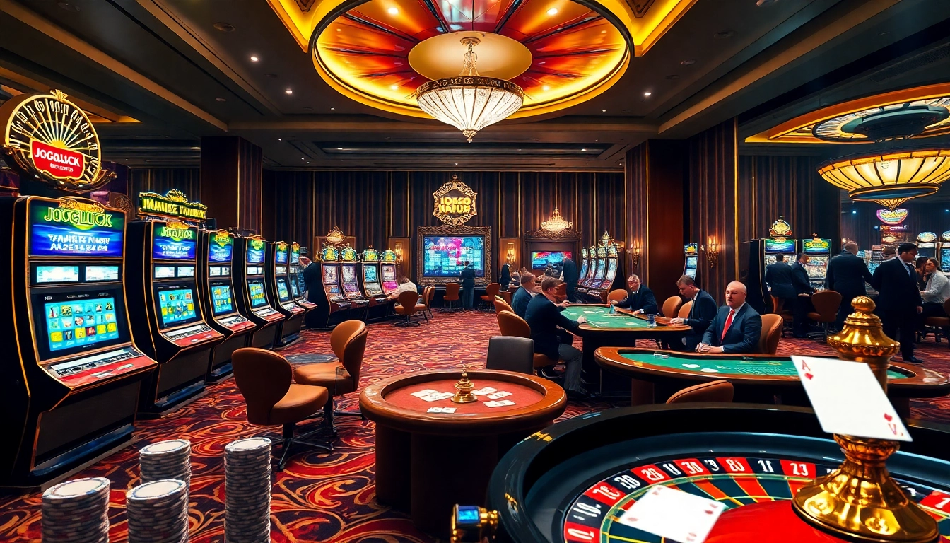 Join the excitement of gambling with JOGOLUCK's vibrant casino atmosphere and thrilling games.