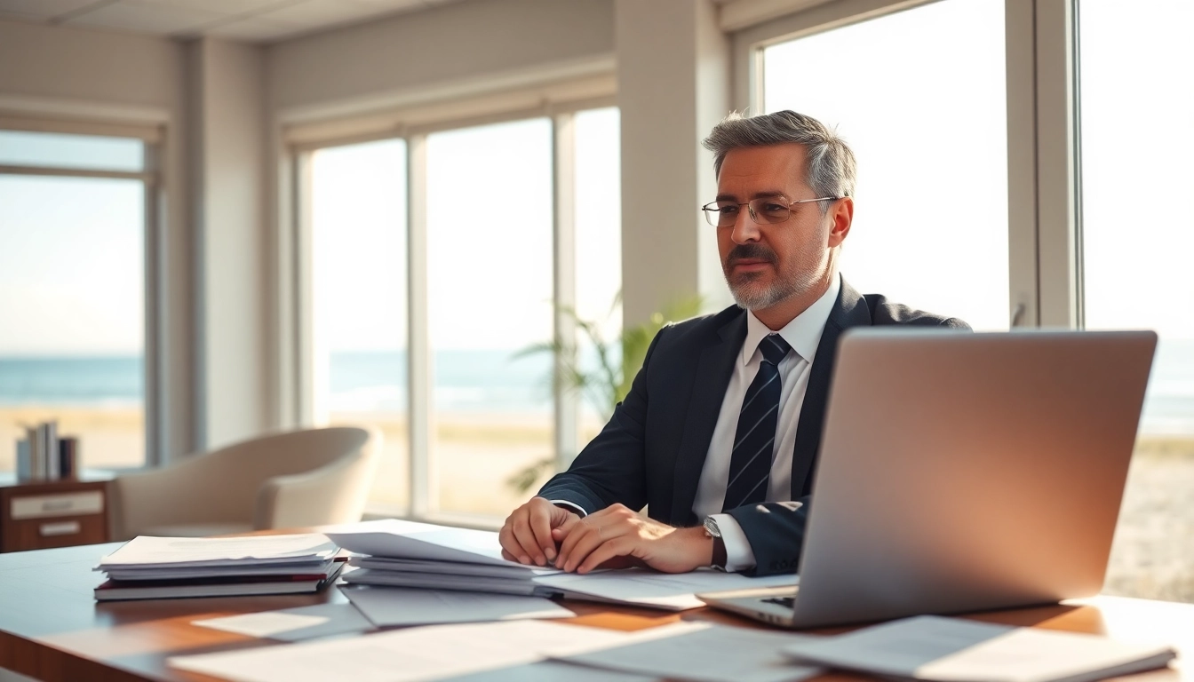 Engaging Palm Harbor Family Lawyer offering compassionate legal guidance in a professional setting.