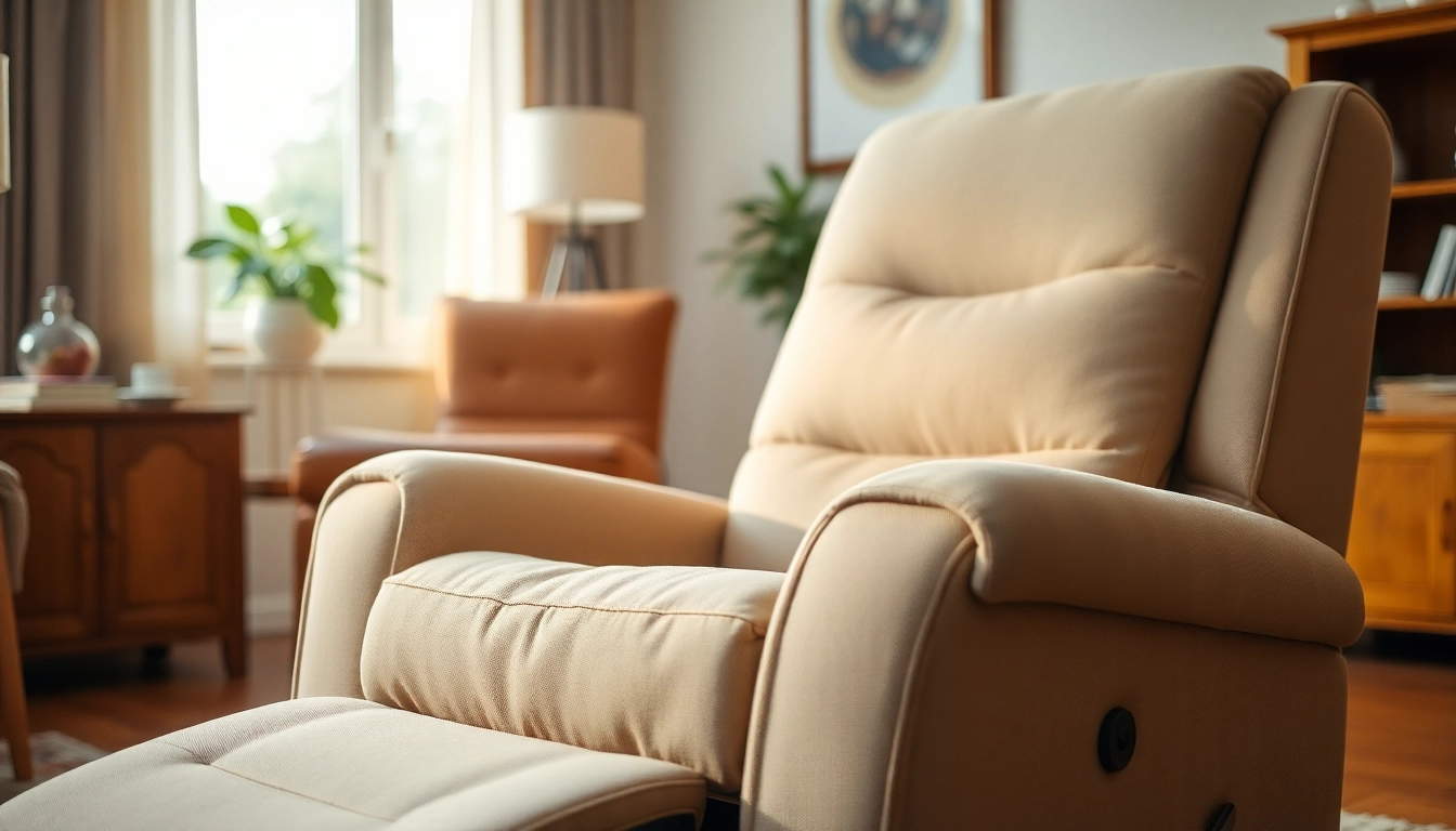 Elevate with a lift chair for tall man offering comfort and style in a cozy living room.