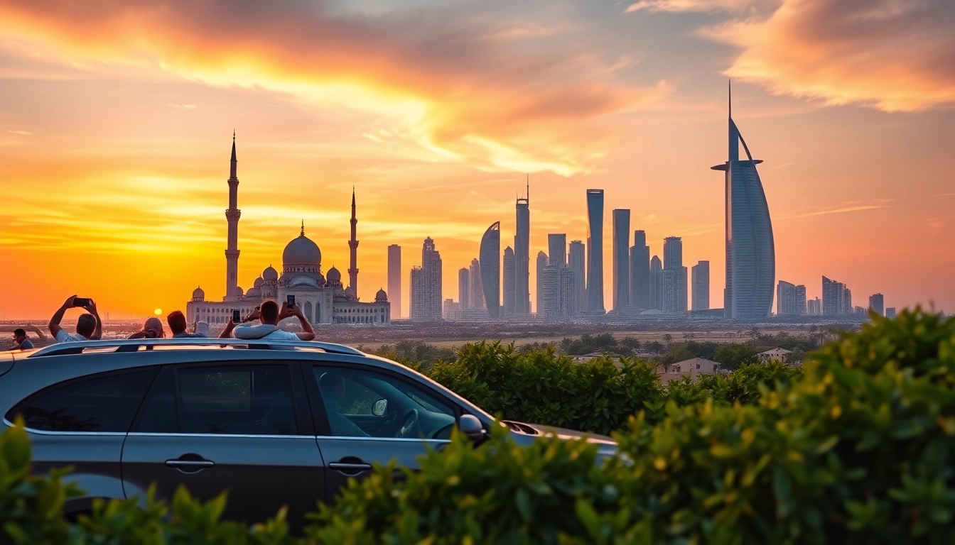 Embark on an exciting abu dhabi city tour from dubai, showcasing iconic landmarks and vibrant scenery.