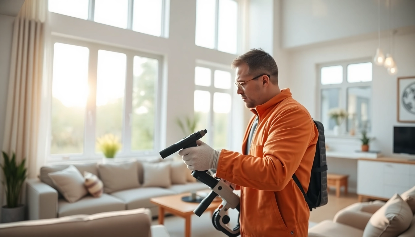 Apply effective window bug control service in a modern living room for a pest-free environment.