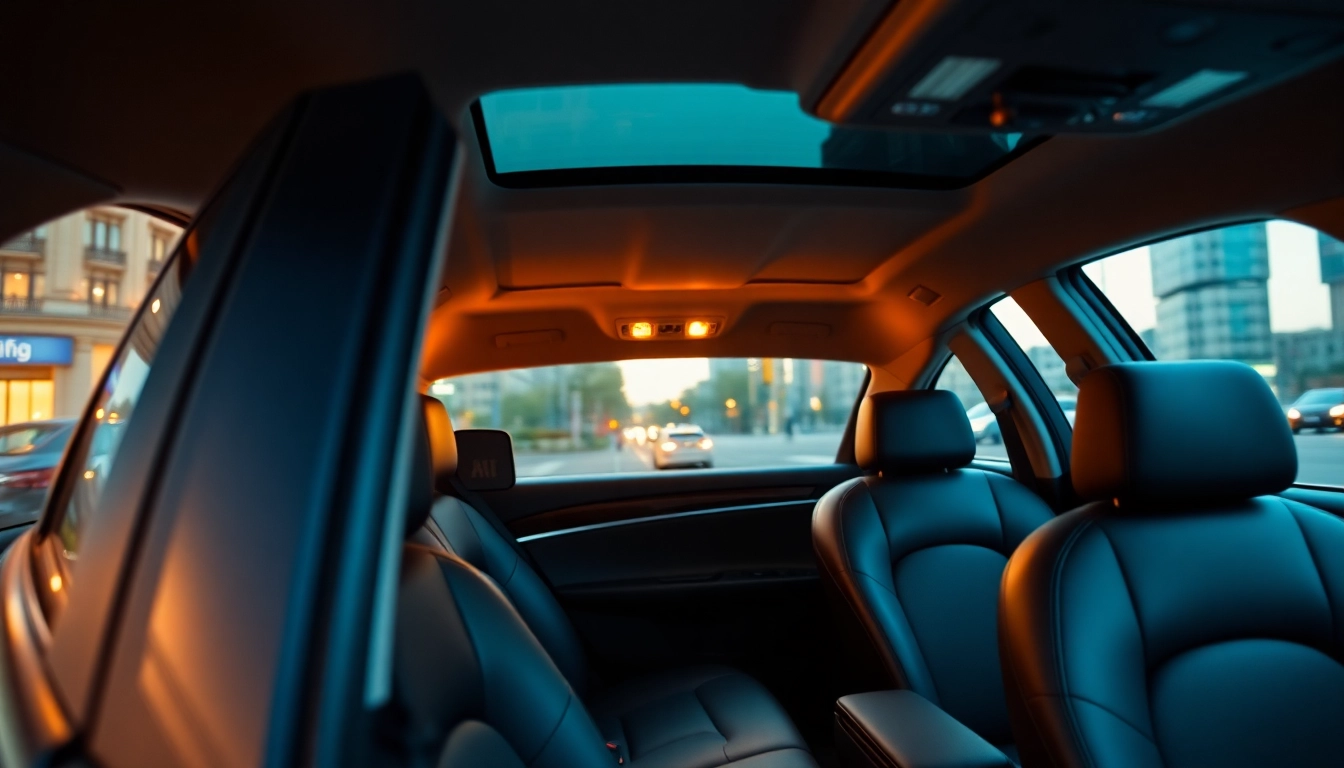 Providing seamless long distance taxi transfers with modern design and city backdrop.