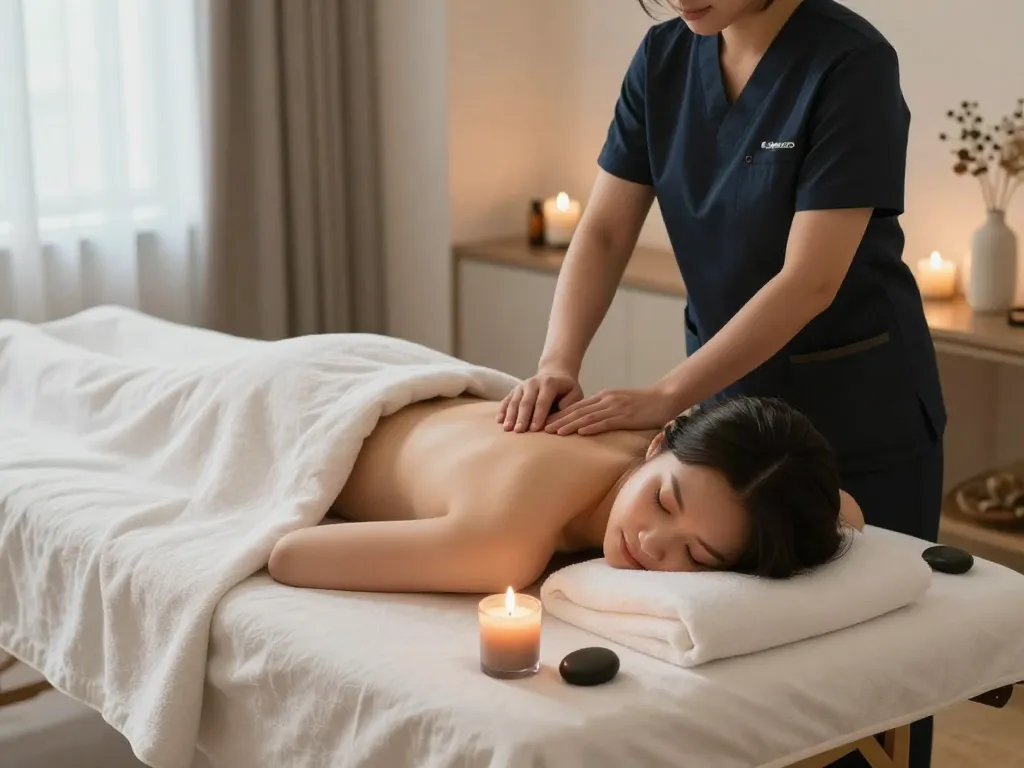 Experience a rejuvenating 서울출장마사지 in a serene home spa environment.