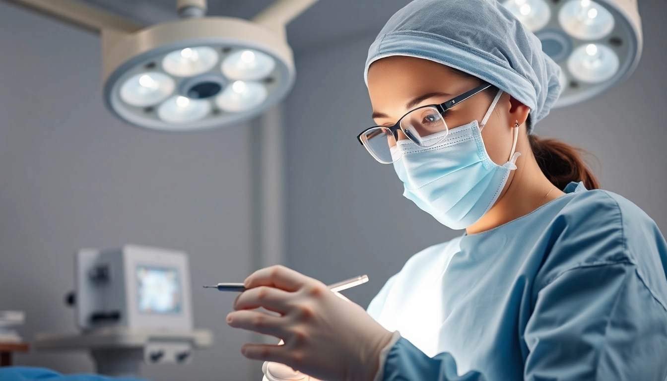 Behandeln von Plastische Chirurgie Hamburg durch qualifizierte Chirurgin in moderner Praxis.