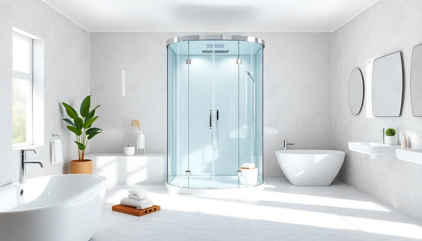 Erleben Sie die Eleganz der sonni Duschkabine mit modernem Design und luxuriösen Materialien.