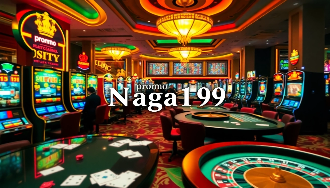Experience exciting gameplay in promo Naga169 with vibrant slot machines and engaging casino ambiance.