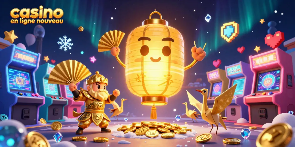 Capturez l'expérience palpitante du casino en ligne nouveau avec des symboles chanceux et des personnages en 3D.