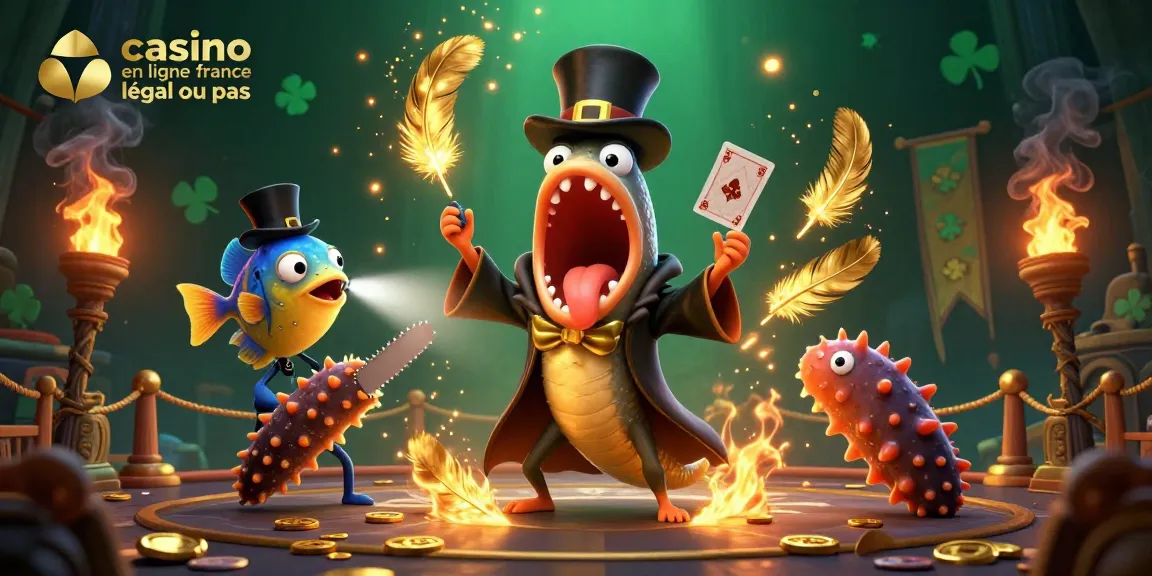 Jouer à des jeux d'argent sur un casino en ligne légal ou pas en France avec créativité et magie sous-marines.
