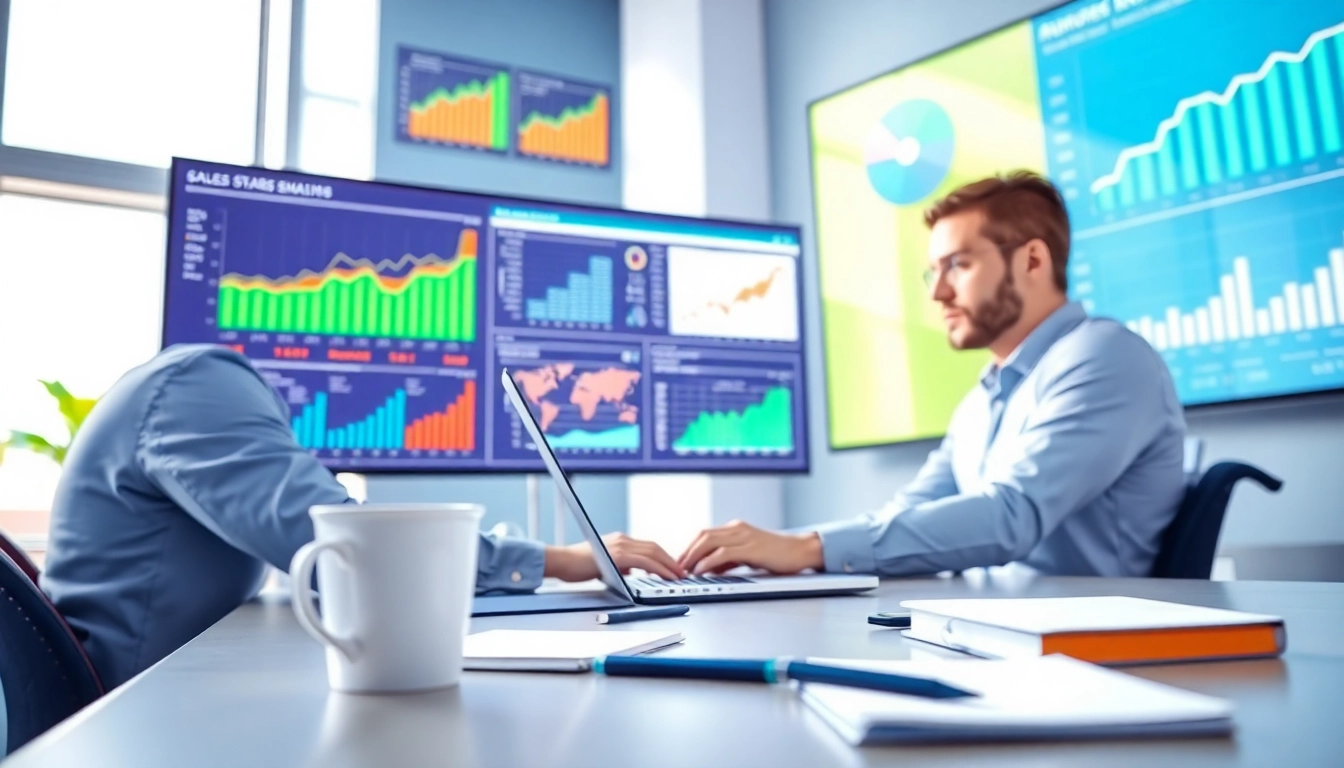 Visualize the best sales navigator scraping tool in a productive workspace with data analytics.