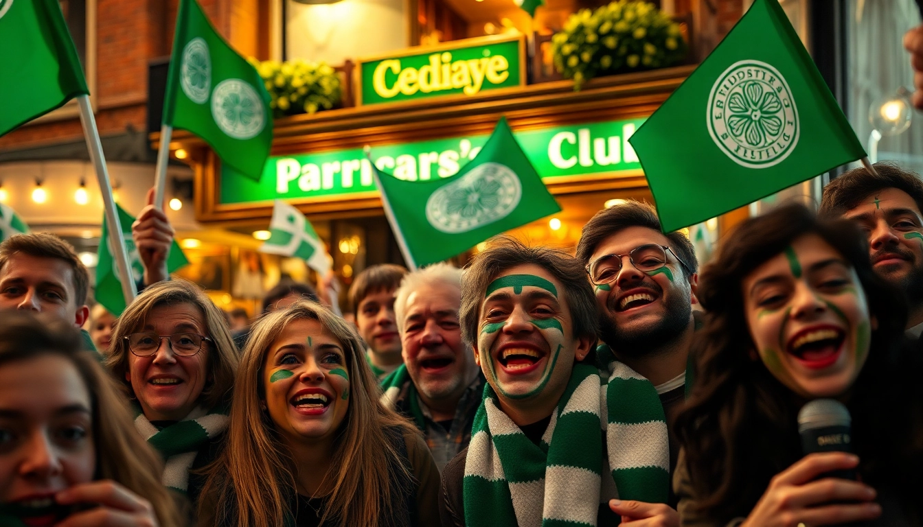 Fans celebrating at csc hamburg in Paddy's Bar, showcasing team spirit and camaraderie.