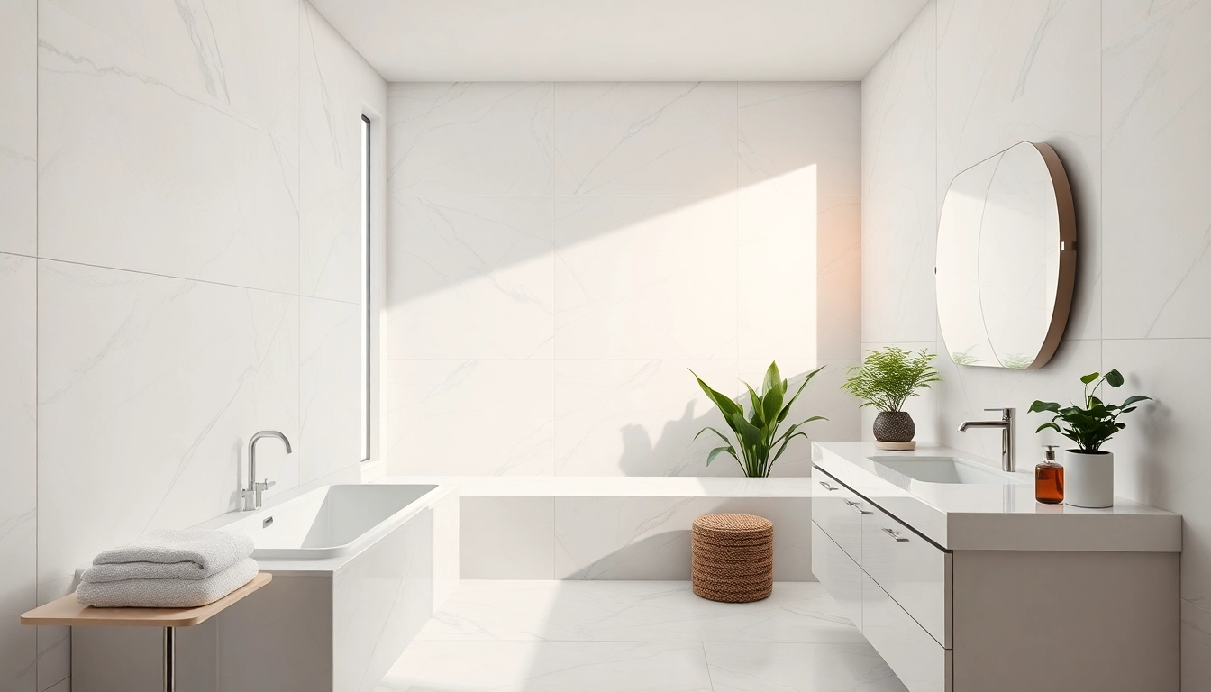 Bathroom remodeling specialist showcasing a refined design in a contemporary bathroom.
