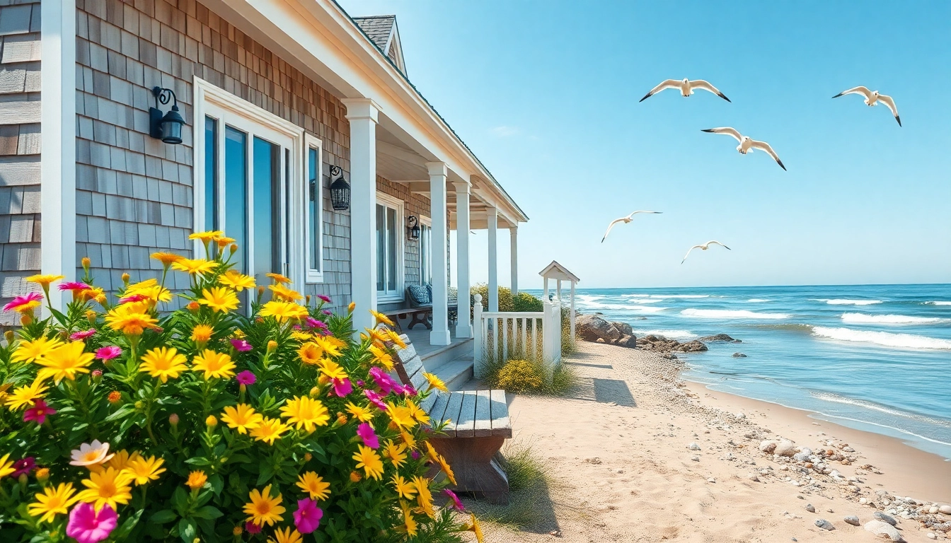 Cape Cod home by the seaside showcasing classic architecture and a welcoming atmosphere.