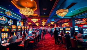 คาสิโน ที่มีการตกแต่งหรูหราและบรรยากาศเย้ายวนใจ